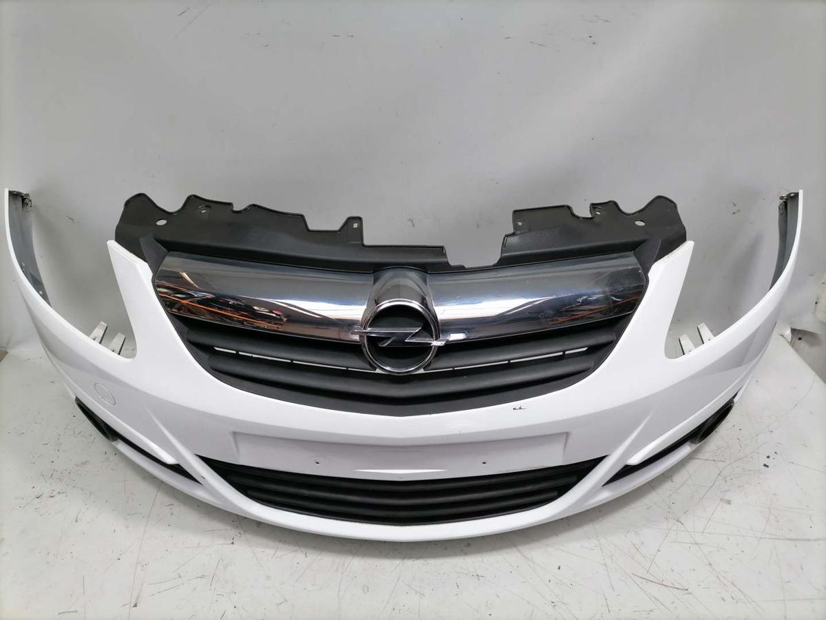 Opel Corsa D original Sto&szlig;stange vorn Z474 Casablancawei&szlig; Vorfacelift BJ09